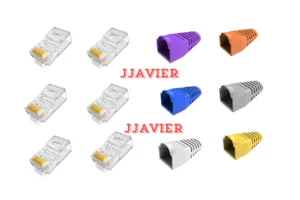 conector_rj45-1 Pack 6 Conectores de Paso RJ45 Cat 6 + 6 Botas Protectoras